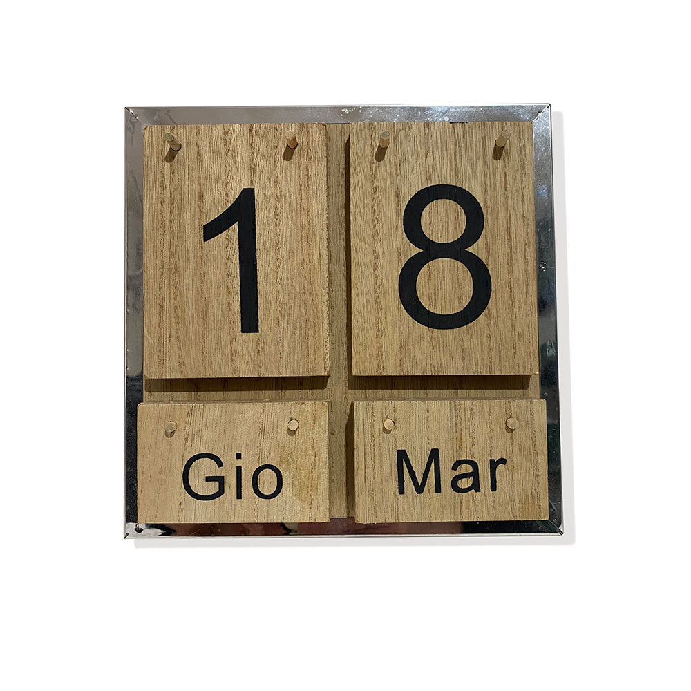 Quadrifoglio calendario in legno