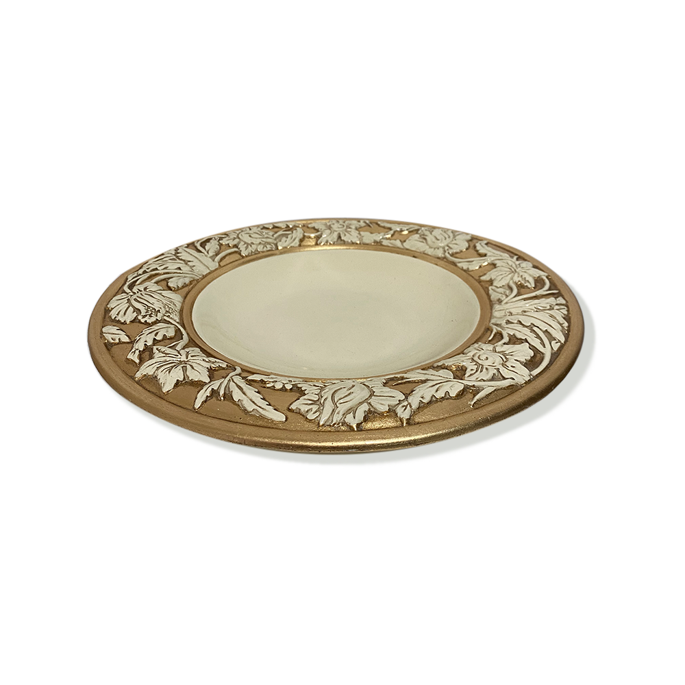 Millennio Ceramiche centro tavola con alzata decorato a mano