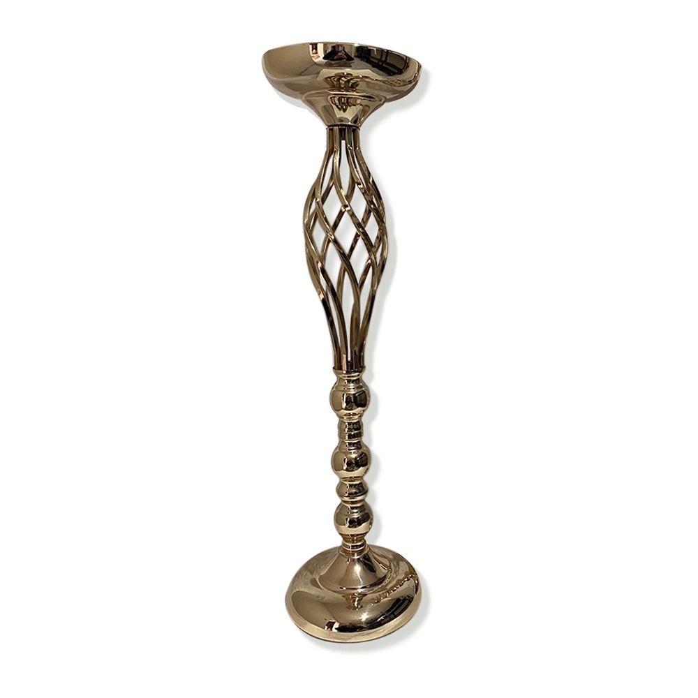 Cesar Collection candeliere metallo color oro con decoro a spiraleCesar Collection candeliere metallo color oro con decoro a spirale