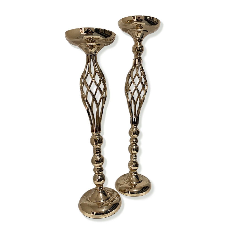 Cesar Collection candeliere metallo color oro con decoro a spiraleCesar Collection candeliere metallo color oro con decoro a spirale