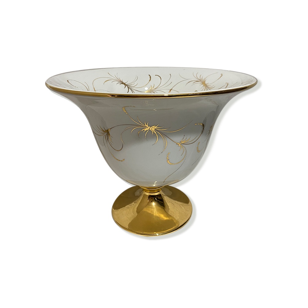 Millennio ceramiche centro tavola con decori in oro