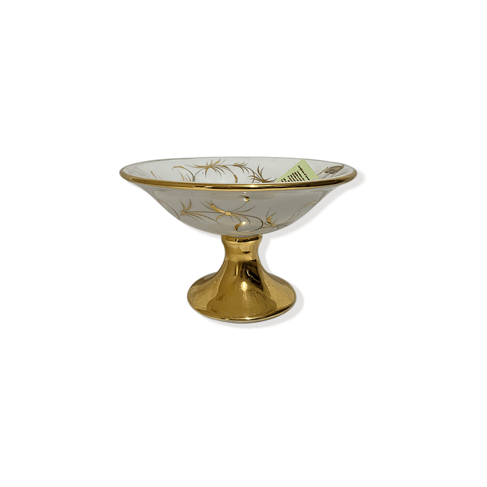 Millennio ceramiche centro tavola con decori in oro