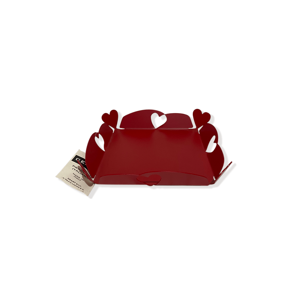 Ceart porta tovaglioli in metallo rosso