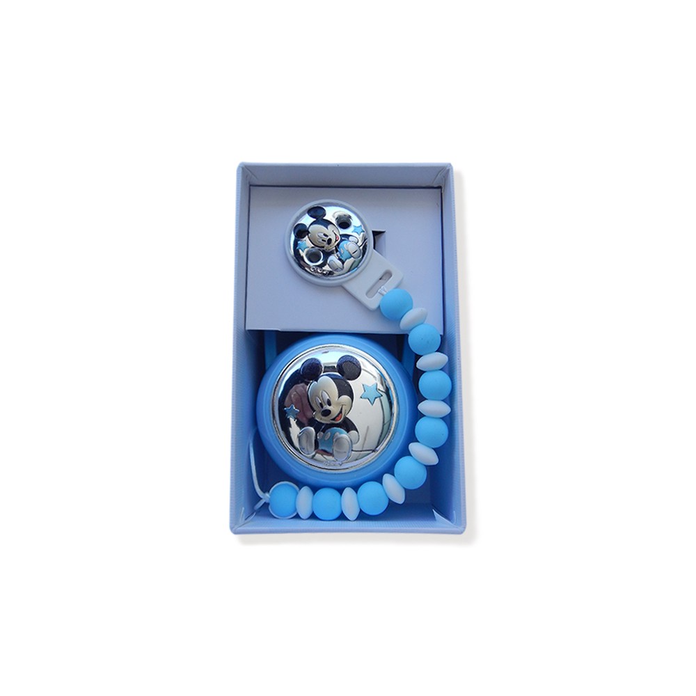 Set porta ciuccio+ catenella disney