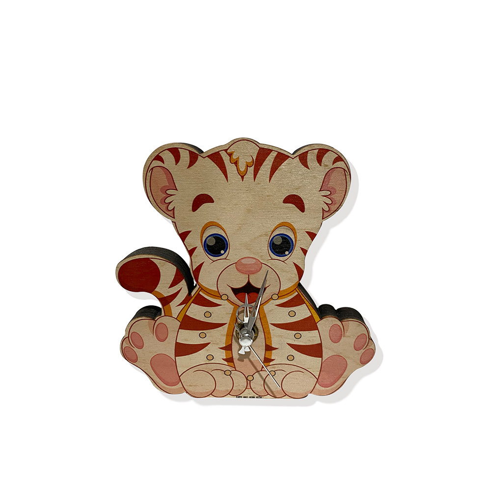 Negò Design tigre orologio in legno