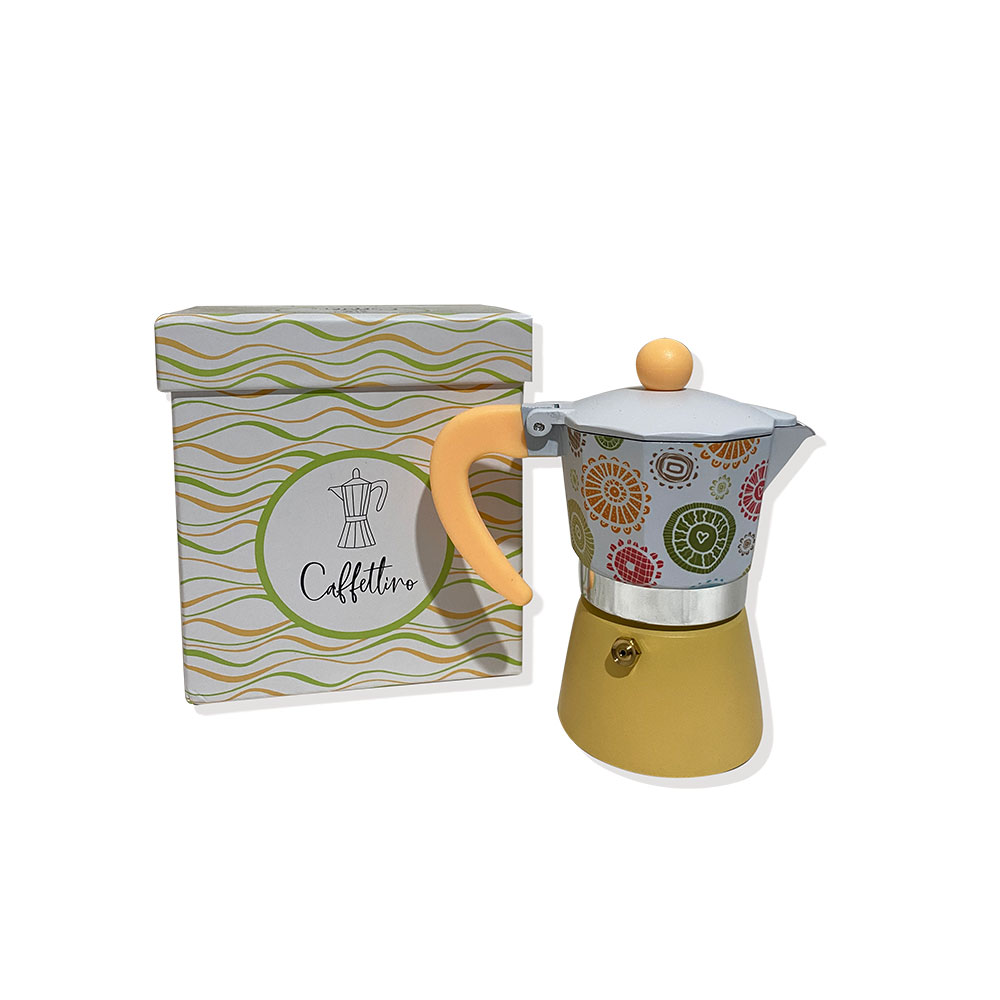 Emmebi caffettiera linea caffettino salmone 3 tazze cuori